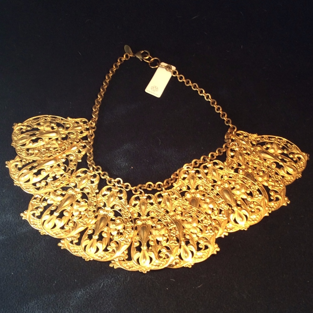 Old bib necklace